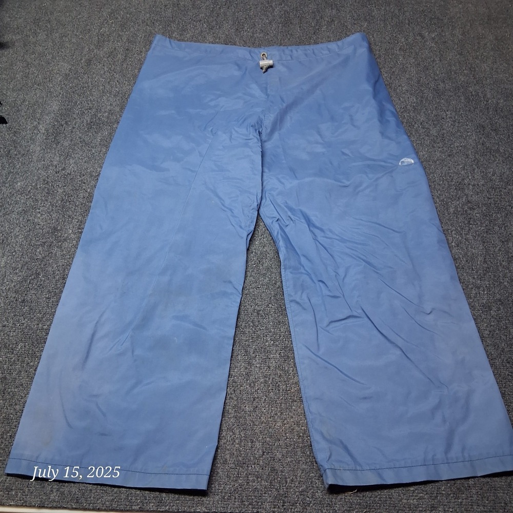 VTG Gore-Tex FAD Wear By Sierrawest Rain Pants Cropped Size Large Blue